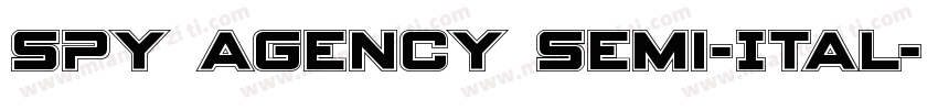 Spy Agency Semi-Ital字体转换